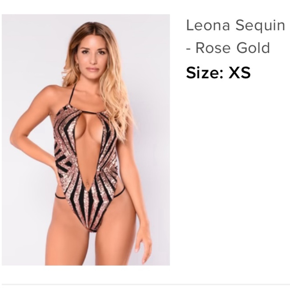 NWOT sequin body suit